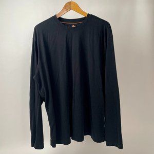 Tommy Bahama Ultra Soft Long Sleeve Tee Shirt, Black, Size XXL